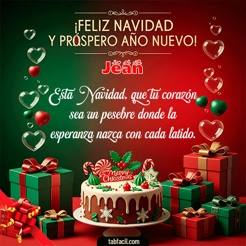 Feliz Navidad y Próspero Año Nuevo Feliz Navidad Jean