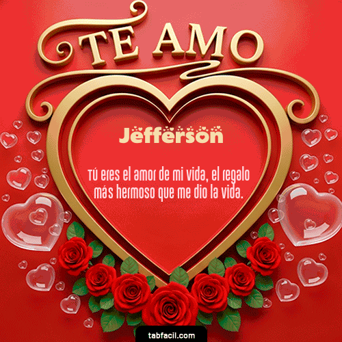 GIF de Jefferson - Te Amo