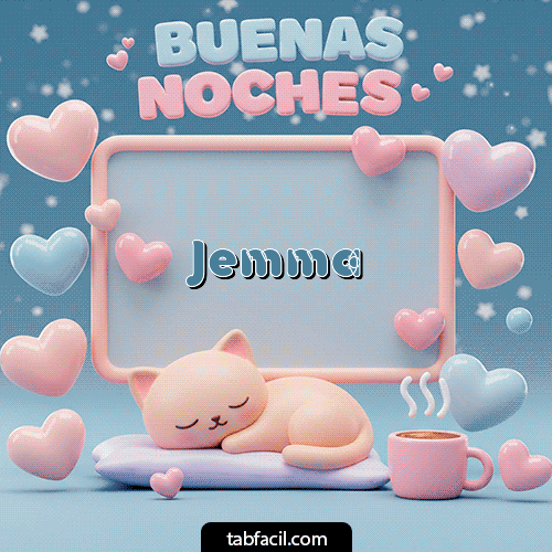 Gif Luna estrellas de buenas noches Jemma