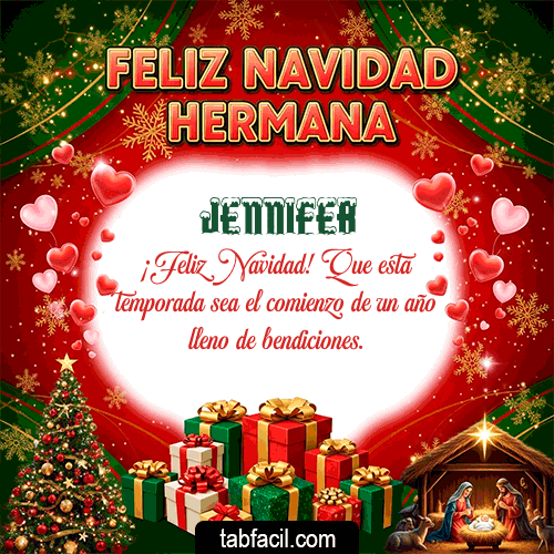 Feliz Navidad Hermana Feliz Navidad Jennifer