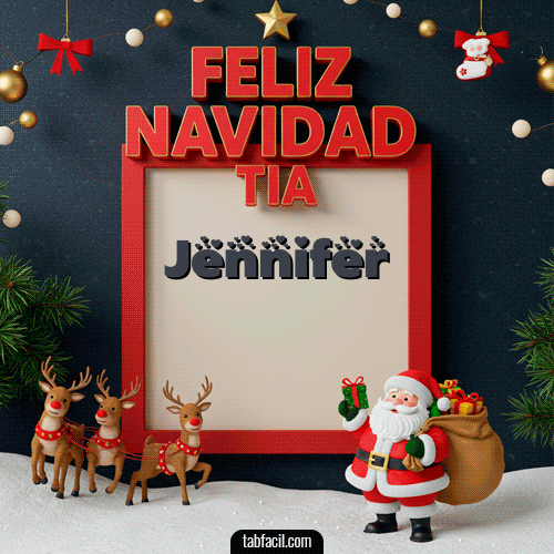 Feliz Navidad Tía Feliz Navidad Jennifer