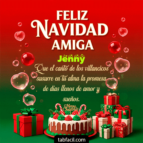 Ver GIF de Feliz Navidad Amiga GIF de Jenny - Feliz Navidad Amiga