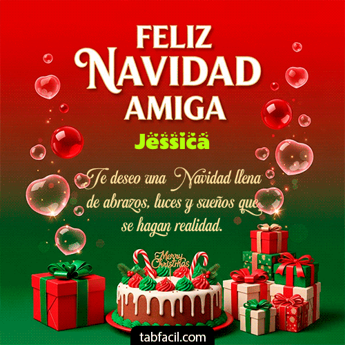 Feliz Navidad Amiga Feliz Navidad Jessica