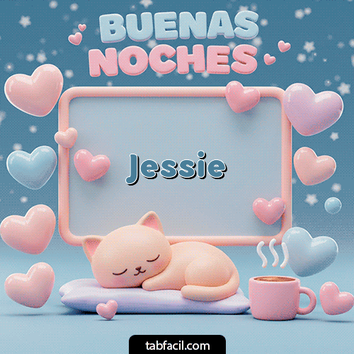 Gif Luna estrellas de buenas noches Jessie