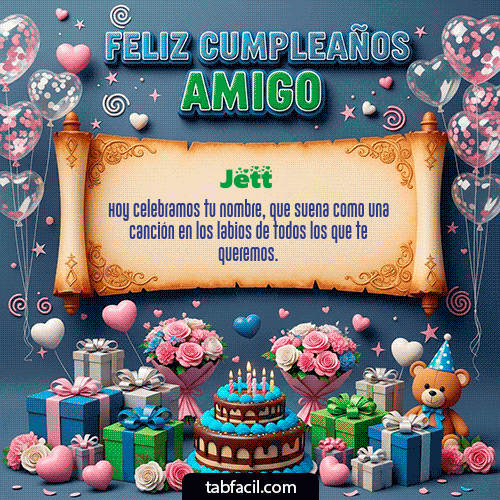 GIF Animado de Feliz Cumpleaños para Jett - Feliz Cumpleaños Amigo