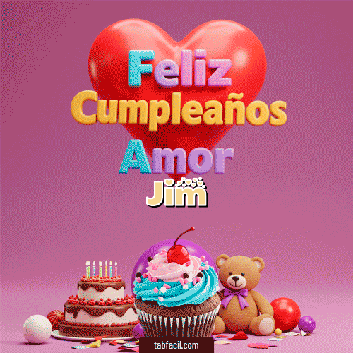 Gif 💞 Feliz Cumpleaños Amor Jim