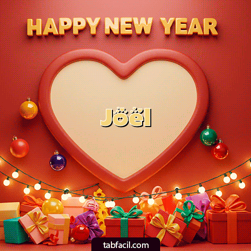 Gif Happy New Year lights Feliz Año Nuevo Joel