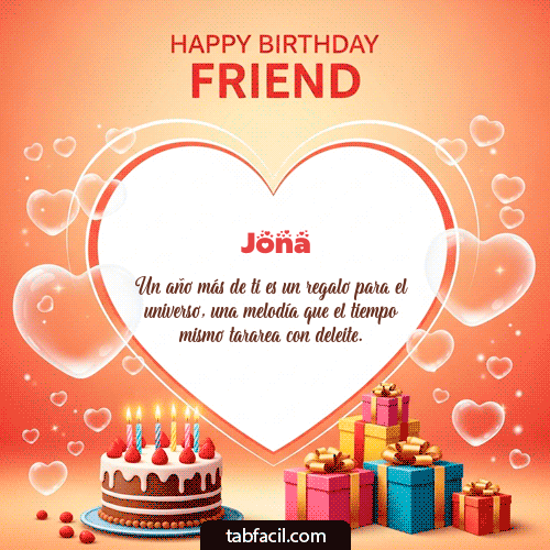 Gif Happy Birthday Friend Jona
