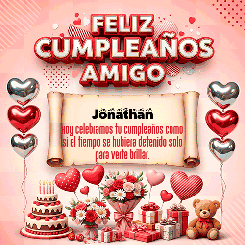 GIF de Jonathan - Feliz Cumpleaños Amigo