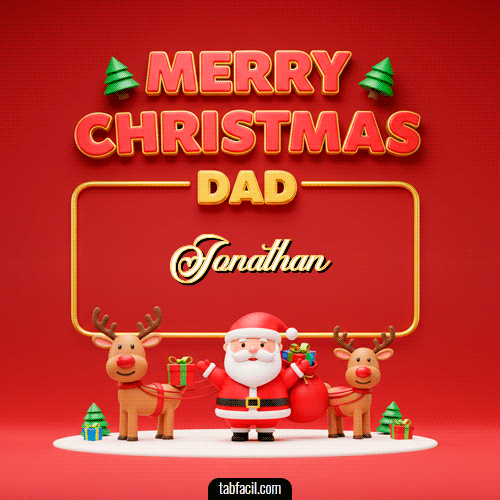 Merry Christmas DAD Feliz Navidad Jonathan