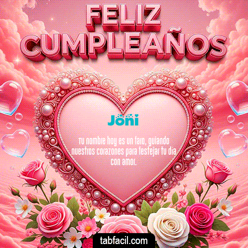 Gif 🎂 Feliz Cumpleaños Joni
