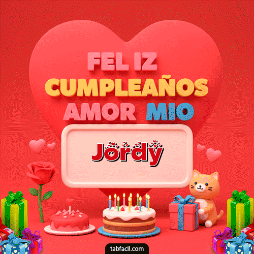 Feliz Cumpleaños Jordy GIF