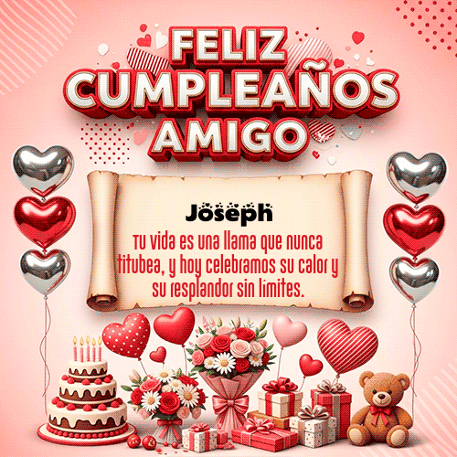 GIF de Joseph - Feliz Cumpleaños Amigo
