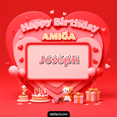 GIF de Joseph - 🍰 Happy BirthDay Amiga