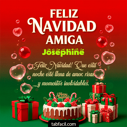 GIF de Josephine - Feliz Navidad Amiga