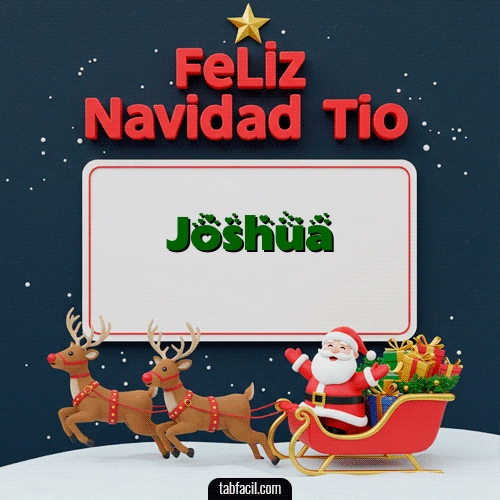 GIF Animado de Feliz Navidad para Joshua - Feliz Navidad Tío