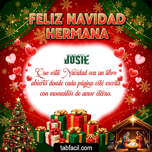 GIF de Josie - Feliz Navidad Hermana