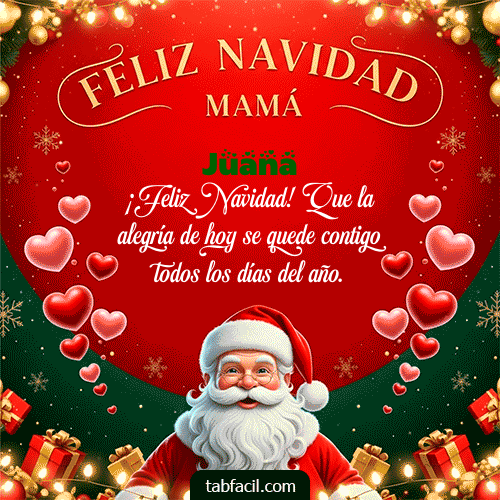 Ver GIF de Feliz Navidad Mamá GIF de Juana - Feliz Navidad Mamá