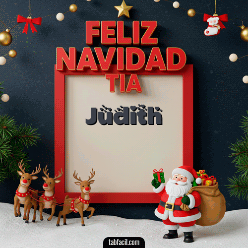 Feliz Navidad Tía Feliz Navidad Judith