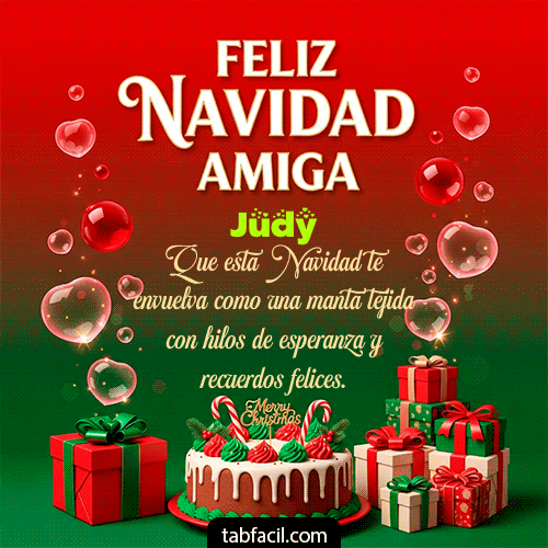 Feliz Navidad Amiga Feliz Navidad Judy