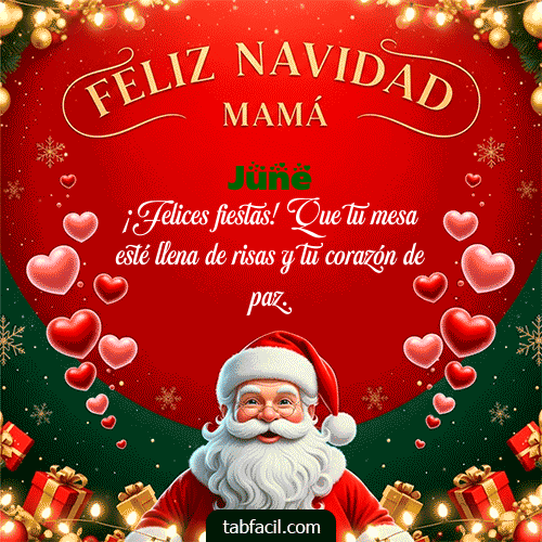 GIF de June - Feliz Navidad Mamá