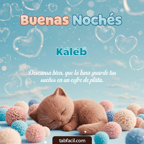 Gif Good Night gatuno Kaleb