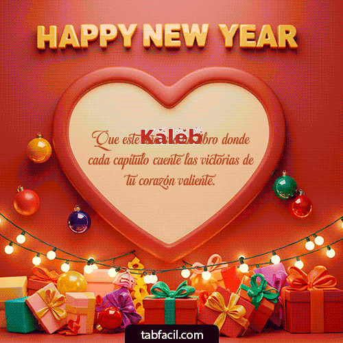 GIF Animado de Feliz Año Nuevo para Kaleb - Happy New Year lights