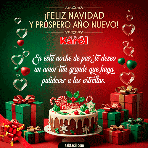 GIF de Karol - Feliz Navidad y Próspero Año Nuevo