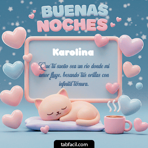 Gif Luna estrellas de buenas noches Karolina