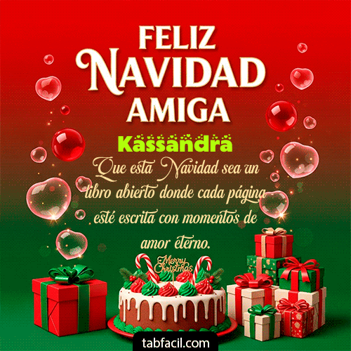 GIF de Kassandra - Feliz Navidad Amiga