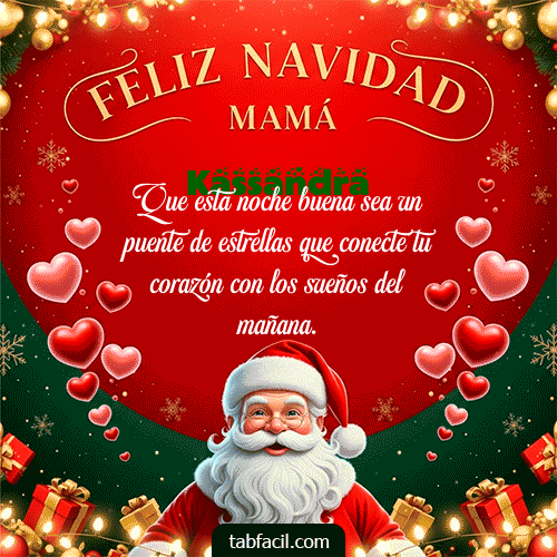 GIF de Kassandra - Feliz Navidad Mamá
