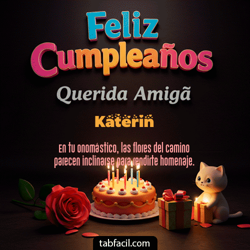 GIF de Katerin - 🥳 Feliz Cumpleaños Querida Amiga
