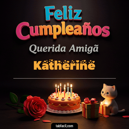 Gif Feliz Cumpleaños Querida Amiga Katherine