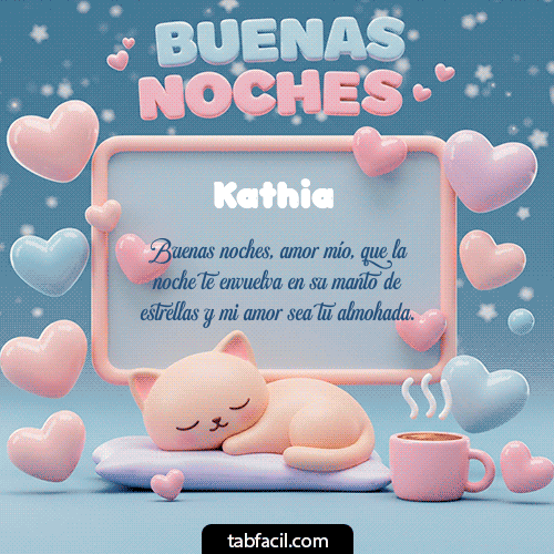 Gif Luna estrellas de buenas noches Kathia