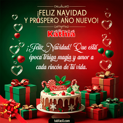GIF de Kathia - Feliz Navidad y Próspero Año Nuevo