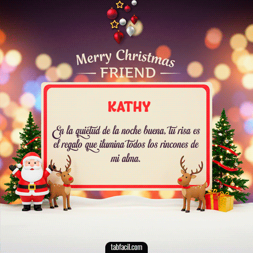 GIF de Kathy - Merry Christmas Friend