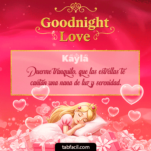 Gif Buenas Noches Angel Luna 3D Kayla