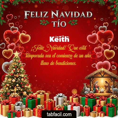 GIF de Keith - Feliz Navidad Tío