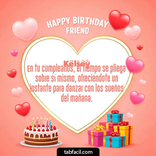 Gif Happy Birthday Friend Feliz Cumpleaños Kelsey