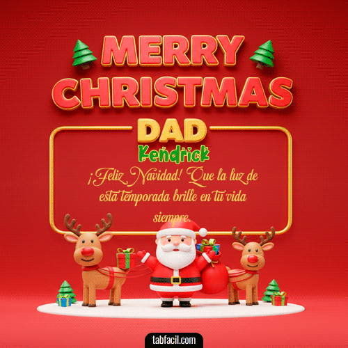 GIF de Kendrick - Merry Christmas DAD