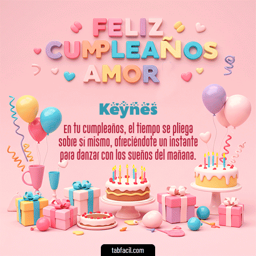Gif 💞 Feliz Cumpleaños Amor Keynes
