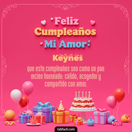 Gif 💖 Feliz Cumpleaños Amor Mio Keynes