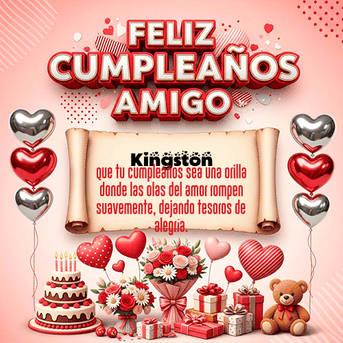 Gif Feliz Cumpleaños Amigo Kingston