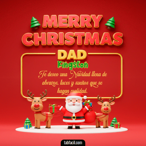 Gif Merry Christmas DAD Kingston
