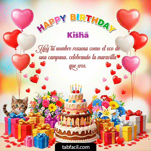 Gif Happy BirthDay Kisha