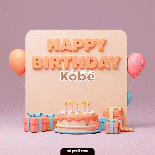 Happy BirthDay Torta Feliz Cumpleaños Kobe