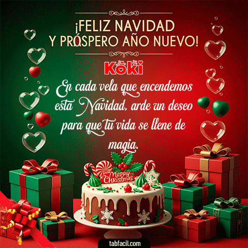 GIF de Koki - Feliz Navidad y Próspero Año Nuevo