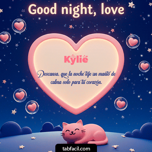 Gif Good Night Love Kylie