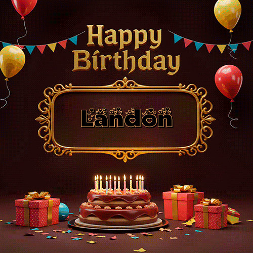 Happy BirthDay Feliz Cumpleaños Landon