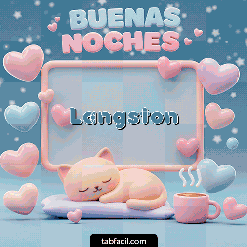 Gif Luna estrellas de buenas noches Buenas Noches Langston